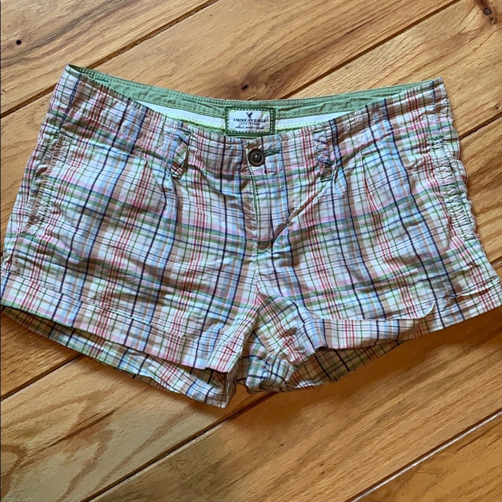 American Eagle Plaid shorts